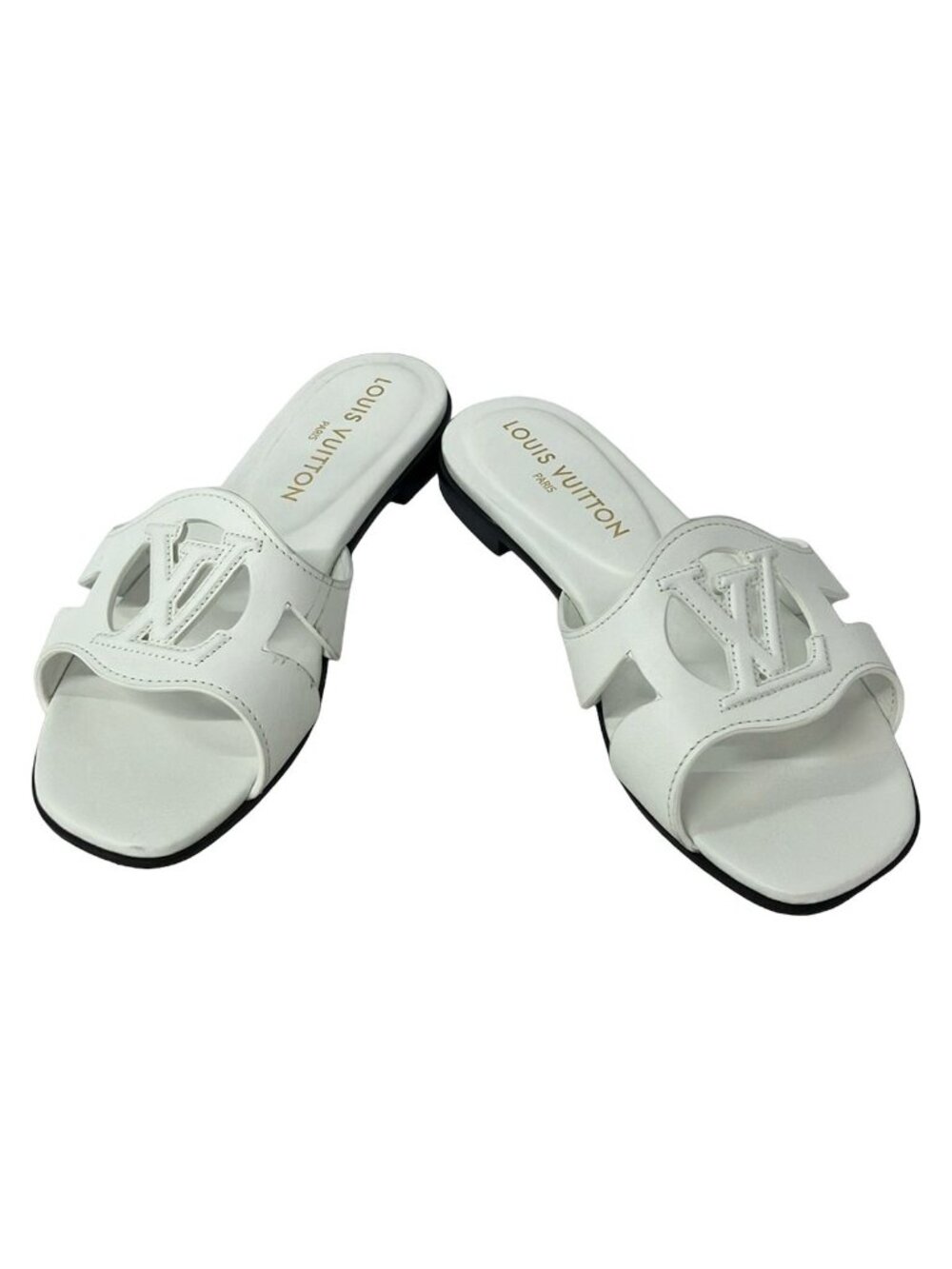 Louis Vuitton Mules 36 LV Isola White Leather - Picture 2 of 7